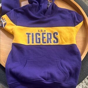LSU Tigers Kids Hooded Sweatshirt in Purple and Gold